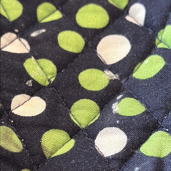 Vera Bradley Polka Dot Tote Bag - Green and White - Picture 7 of 8